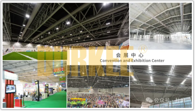 米乐YY易游柔性风管应用在会展中心